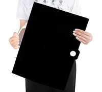 A3 Diamond Art Painting Storage Book, Diamond Art Portfolio Folder with 30 Pags Clear Pocket Slevees Protectors, A3 Storage Book with Handle,Large Artwork Report Sheet Letter Poster Storage Bag(Black)