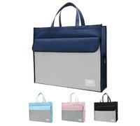 A3 Document Storage Bag - Large Capacity File Organizer, Art Portfolīo Case, Oxford Cloth Carry Folder | Notebook Pen Ticket Maģazinè Holder Business School Office Portfolīo Pouch Case