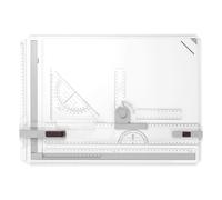 A3 Drawing Board Drafting Table with Parallel Motion and Adjustable Angle Precise Marks Ruler Functional Design Auxiliary Board