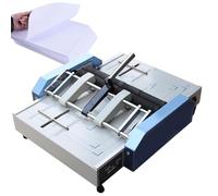 A3 Electric Paper Book Stapler Creaser, Saddle Stitch Flat-Clinch Automatic Binding Machine, 5 Nail Positions, Multiple Binding & Folding Methods, for 24/6 Staples