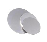 A3 Iron Sheet - 5.5cm Round Flat Metal Plate for Industrial Processing, 10pcs Variety Thickness(2mm 5pcs)