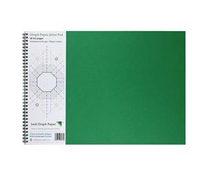 A3 Isometric Dotted Grid Graph Paper 10mm 1cm, 60 Page Jotter, Grey Grid, 100gsm
