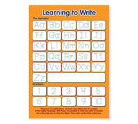 A3 Laminated Learning to Write Letters and Numbers Educational Poster