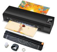 A3 Laminator Machine, 6-in-1 Thermal Laminator with Pouches for Hot & Cold Laminating Machine Features Fast 60-Sec Warm Technology and ABS Never-Jam Design for Home, Office or School Use