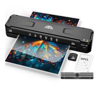 A3 Laminator Machine with 30 Laminating Sheets, Fast Warm-Up No Jam Laminator, 11x17 Cold & Thermal Laminating Machine for Home School Office