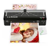 A3 Laminator Machine with Built-in Trimmer, Fast Warm-up, 33cm Cold and Thermal Laminator with 20 Laminating Sheets, Portable for Home School Use (A4+10pics)