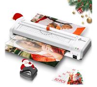 A3 Laminator Machine with Cutter & Corner Rounder & 30 Laminating Pouches, 90s Fast Warm-up Thermal and Cold Laminating Machine for Home Office School Use