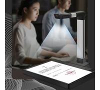 A3 Large Format Document Scanner with LED Fill Light, 1600W High-Definition Pixels, 1s Autofocus for Efficient Digitization of Invoices, Delivery Orders, and Barcodes
