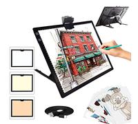 A3 Light Box, Wireless Battery LED Light Pad with Stand 6 Adjustable Brightness Rechargeable Tracing Light Box Pad for Artists Drawing Diamond Painting Sketching Animation