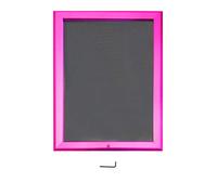 A3 Lockable Silver Black Blue White RED Mitered Snap Frames Aluminium Wall Posters Holder Click Frame Picture Clip Display Retail Wall Notice Boards (Pink)
