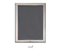 A3 Lockable Silver Black Blue White RED Mitered Snap Frames Aluminium Wall Posters Holder Click Frame Picture Clip Display Retail Wall Notice Boards (Silver)