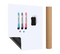 A3 Magnetic Dry Erase Whiteboard for Fridge, Reusable Family Message Board with Markers and Eraser PET Material Multi-Purpose Planning and Drawing Waterproof Meal Planner and to-Do List
