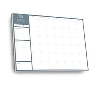 A3 Monthly Planner Desk Pad by Clear Mind Concepts® - 24 Undated Tear-Off Sheets - Thick 160gsm Paper - Monthly Desk Pad Organiser with to-Do List & Notes for Home, Office and Study