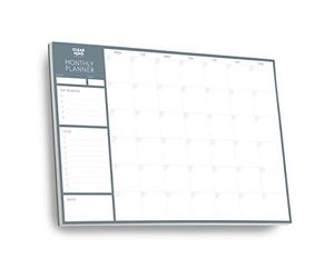 A3 Monthly Planner Desk Pad by Clear Mind Concepts® - 24 Undated Tear-Off Sheets - Thick 160gsm Paper - Monthly Desk Pad Organiser with to-Do List & Notes for Home, Office and Study