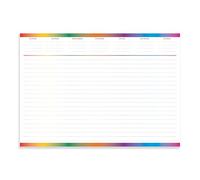 A3 Multicoloured Desk Pad, Weekly Planner
