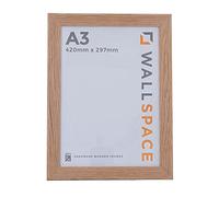 A3 Oak Frame with Glass - Perfect Picture Frame for Prints, Photos and Posters - 420 x 297 Wooden Display