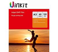 A3 OHP Film for Inkjet Only - 40Sheets Overhead Projectot Film with White Strip 420x297mm Uinkit