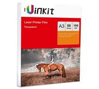 A3 OHP Film for Laser Print - 50sheets Overhead Projector Transparency Film 297x420mm Uinkit