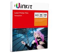A3 OHP Film for Laserjet Printer - 50sheets Overhead Projector Film Acetate Transparency 420x297mm Uinkit