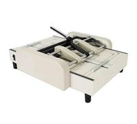 A3 Paper Bookbinding, Electric Stapler Creaser, Saddle Stitch Flat-Clinch Stapler, 14 Sheet Capacity, 5-Position Thread Letter Folder for Office School