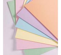 A3 Pastel Mixed Colored Sheets 50 Sheets 180gsm Spring for Printer and Photocopier