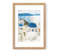 A3 Picture frame, Solid Oak Wood 11.7 x 16.5 inch Poster Frames with Mat 8.3 x 11.7 for Photo, A3 Size Frames Matted to A4 Print, 11.7x16.5 Wall Hanging Frame,Tempered Glass, Oak