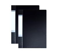 A3 Port Binder 2-Pack 40 Pocket Display Book Folders for School Projects Presentations Document nizer Clear Plastic with Pockets