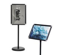 A3 Poster Frame Stand Presentation Stand with Adjustable Height-Black
