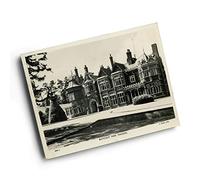 A3 PRINT - Vintage Buckinghamshire - Bletchley Park Mansion (c)