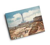 A3 PRINT - Vintage Cheshire - New Brighton from the Sands