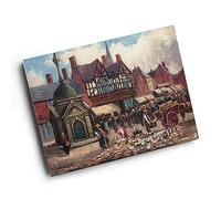 A3 PRINT - Vintage Derbyshire - Market Day, Uttoxeter