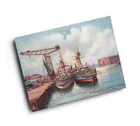 A3 PRINT - Vintage Lancashire - Devonshire Dock, Barrow-in-Furness