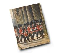 A3 PRINT - Vintage Military - Coldstream Guards entering Bank of England