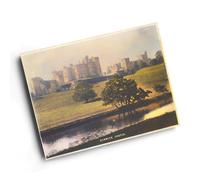 A3 PRINT - Vintage Northumberland - Alnwick Castle (ac)