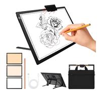 A3 Rechargeable LED Light Box, 2500mAh Battery Powered Light Board with Stand Top Magnetic Clip 3 Colors Stepless Dimmable Light Pad (A3 Rechargeable led Light pad with Carry Bag)
