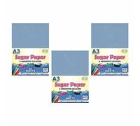 A3 Recycled Sugar Paper 42 x 30cm in 5 Bright Assorted Colours, Great for Arts Work, DIY Arts & Crafts, Drawing, Painting & Scrap Booking Decorative Paper (150 Sheet)