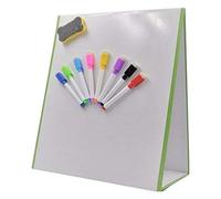 A3 School Tabletop Magnetic Whiteboard, includes 8 dry erase whiteboard pens & 1 magnetic eraser