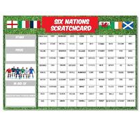 A3 Six Nations guess the name of the Rugby Player Fundraising Scratchcard Match and Win card