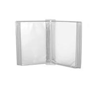 A3 Size Paper Document Folder ,10 Pages File Organizer ,Wall Hanging Units Flip Folder ,Wall-Mounted Poster Flip Book Display for Workshop Exhibition Offices ( Color : White , Size : W28.74xH17.72in )