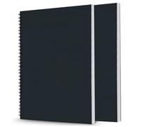 A3 Sketchbook Spiral Bound Sketch Books with 30 Sheets/ 60 Pages 160GSM Thick Cartridge Paper (A3-2Pack)