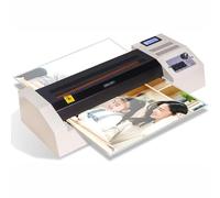 A3 Small Laminating Machine Hot Cold Roll Laminator, Professional Single Dual Sided Laminating Machine, Four Rollers Laminator for BOPP Pte Film