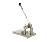 A3 Steel Manual Cutting Fillet Machine for Cut PVC Paper Card Office Business Upper+Lower Mold Paper Cutting Mold Widely Applicable(Silver-Only Machine)