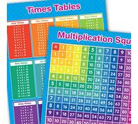 A3 Times Tables & Multiplication Square Maths Educational Posters