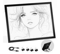 A3 Tracing Light Box with Stand Diamond Art Light Board,Light Board Drawing Light Pad Anti-Mistouch Physical Button Stepless Dimming Diamond Art for Animation Skeching