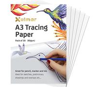 A3 Tracing Paper 90 GSM, 30 Sheets for Drawing & Sewing Patterns
