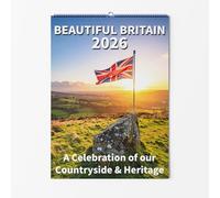A3 Wall Calendar - Choice Of Sizes - Beautiful Britain Calendar - Stunning Scenic UK Landscape Images 2026
