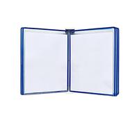 A3 Wall Mounted Poster Flip Book Display Blue 10 Pocket Wall Folder 16.5"x11.7" Document nizer for Home Office School Clear View File Holder