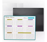 A3 Whiteboard Magnetic Weekly Planner Fridge Dry Wipe Family to Do List Reminder
