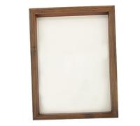 A3 Wooden Shadow Box Photo Frame for Roses and Badges Display | Coffee Colour, Smooth Finish, Easy to Move, Gift-ready for Study Rooms and Restaurant Decor