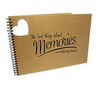 A3/XL Square Best Memories, Scrapbook, Card Pages, Photo Album, Keepsake, Landscape (A3 (Kraft Pages))